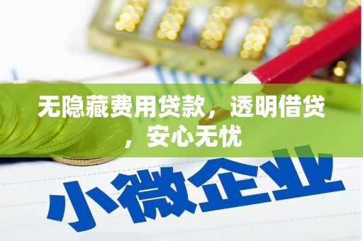西塞山无隐藏费用贷款，透明借贷，安心无忧
