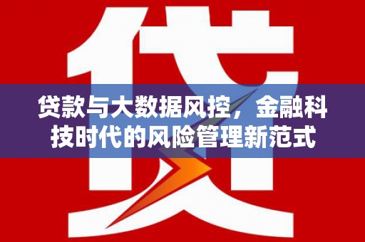 西塞山贷款与大数据风控，金融科技时代的风险管理新范式