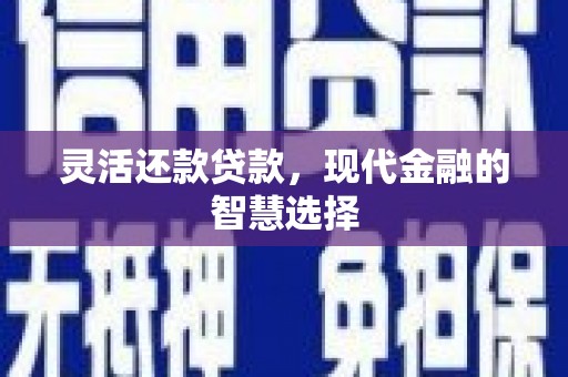 西塞山灵活还款贷款，现代金融的智慧选择