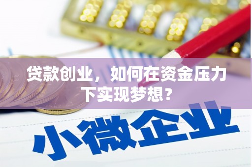西塞山贷款创业，如何在资金压力下实现梦想？