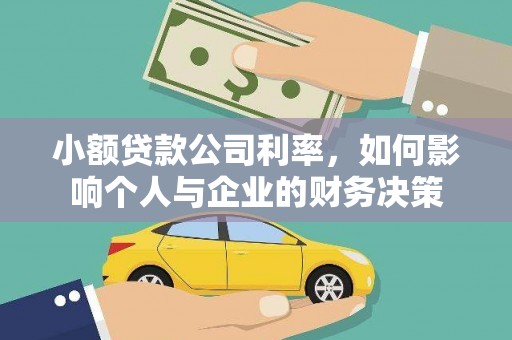 西塞山小额贷款公司利率，如何影响个人与企业的财务决策