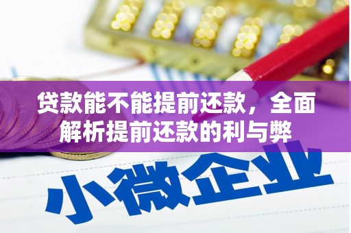 西塞山贷款能不能提前还款，全面解析提前还款的利与弊