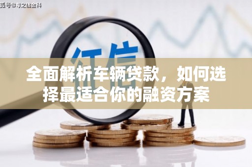 西塞山全面解析车辆贷款，如何选择最适合你的融资方案