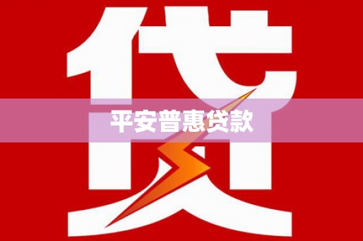 西塞山平安普惠贷款