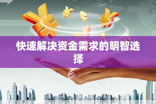 西塞山快速解决资金需求的明智选择