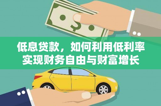 西塞山低息贷款，如何利用低利率实现财务自由与财富增长